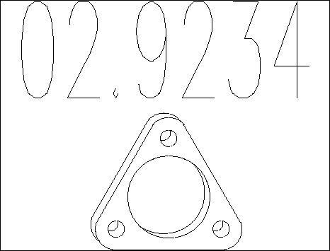 MTS 02.9234 - Guarnizione, Tubo gas scarico autozon.pro