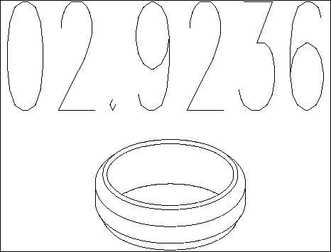 MTS 02.9236 - Anello tenuta, Tubo gas scarico autozon.pro