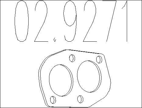 MTS 02.9271 - Guarnizione, Tubo gas scarico autozon.pro