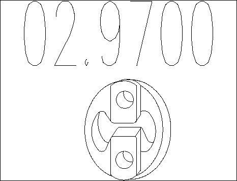 MTS 02.9700 - Supporto, Imp. gas scarico autozon.pro