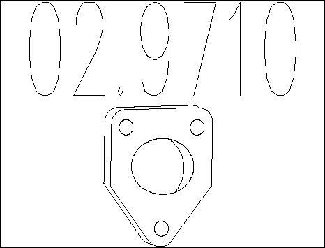 MTS 02.9710 - Guarnizione, Tubo gas scarico autozon.pro