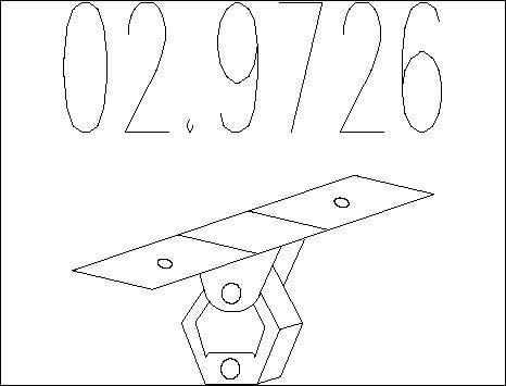 MTS 02.9726 - Supporto, Imp. gas scarico autozon.pro