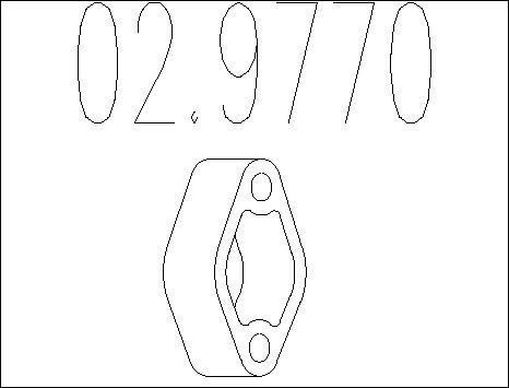 MTS 02.9770 - Supporto, Imp. gas scarico autozon.pro