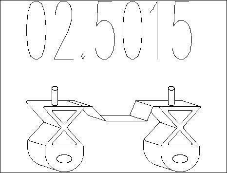 MTS 02.5015 - Supporto, Imp. gas scarico autozon.pro