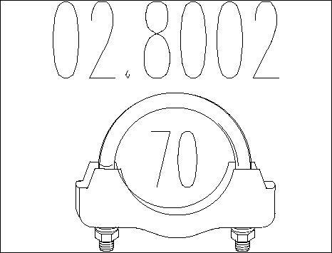 MTS 02.8002 - Connettore tubi, Imp. gas scarico autozon.pro