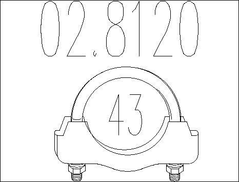 MTS 02.8120 - Connettore tubi, Imp. gas scarico autozon.pro