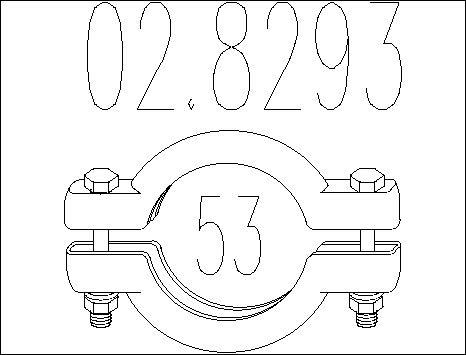 MTS 02.8293 - Connettore tubi, Imp. gas scarico autozon.pro