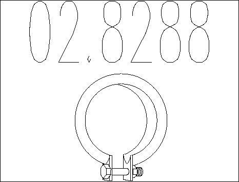 MTS 02.8288 - Connettore tubi, Imp. gas scarico autozon.pro