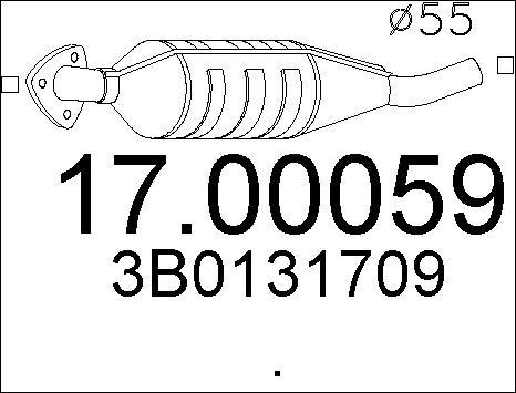 MTS 17.00059 - Filtro antiparticolato / particellare, Impianto gas scarico autozon.pro