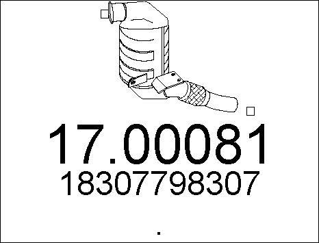 MTS 17.00081 - Filtro antiparticolato / particellare, Impianto gas scarico autozon.pro