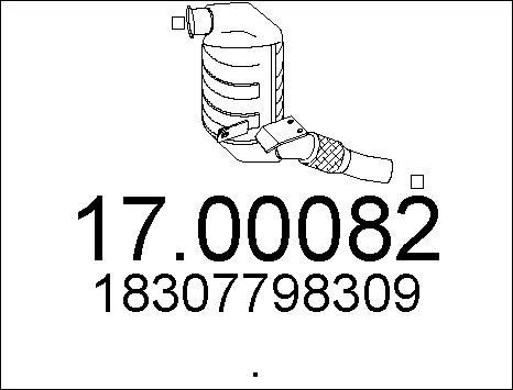 MTS 17.00082 - Filtro antiparticolato / particellare, Impianto gas scarico autozon.pro