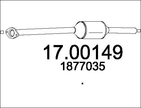 MTS 17.00149 - Filtro antiparticolato / particellare, Impianto gas scarico autozon.pro
