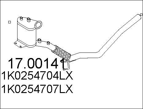 MTS 17.00141 - Filtro antiparticolato / particellare, Impianto gas scarico autozon.pro