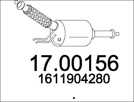 MTS 17.00156 - Filtro antiparticolato / particellare, Impianto gas scarico autozon.pro