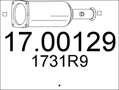 MTS 17.00129 - Filtro antiparticolato / particellare, Impianto gas scarico autozon.pro