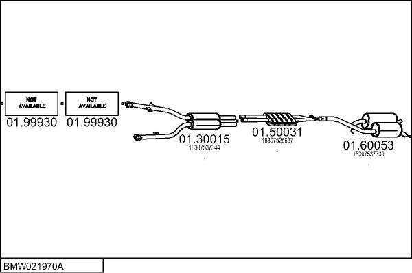 MTS BMW021970A017294 - Impianto gas scarico autozon.pro