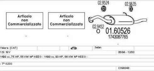 MTS C090048001420 - Impianto gas scarico autozon.pro