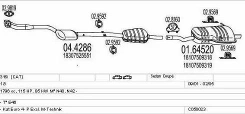 MTS C050023000723 - Impianto gas scarico autozon.pro