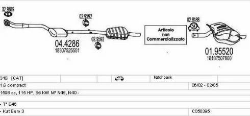 MTS C050395025165 - Impianto gas scarico autozon.pro