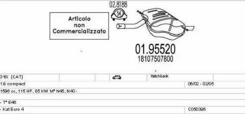 MTS C050396025166 - Impianto gas scarico autozon.pro