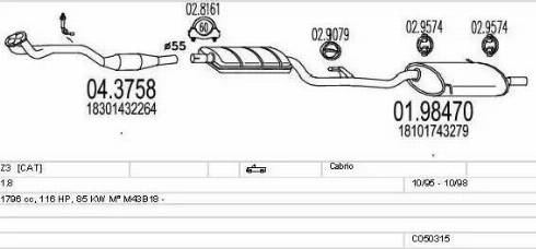 MTS C050315009608 - Impianto gas scarico autozon.pro