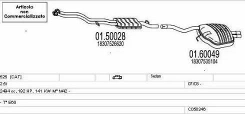 MTS C050246007796 - Impianto gas scarico autozon.pro