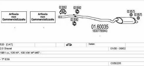 MTS C050235009003 - Impianto gas scarico autozon.pro