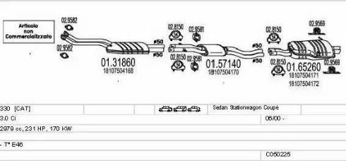 MTS C050225007207 - Impianto gas scarico autozon.pro