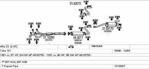 MTS C010007000268 - Impianto gas scarico autozon.pro