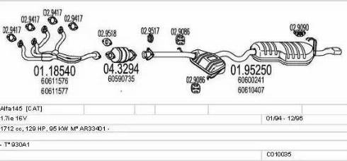 MTS C010035000300 - Impianto gas scarico autozon.pro