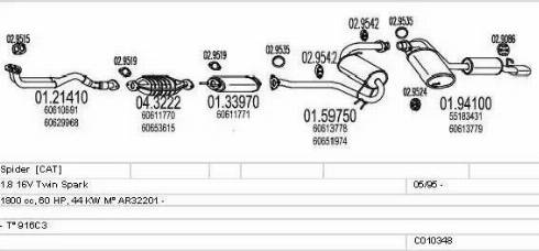 MTS C010348008004 - Impianto gas scarico autozon.pro