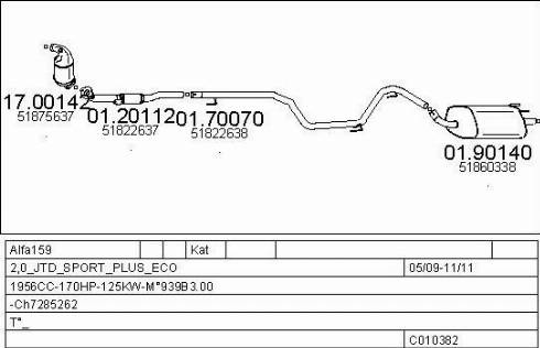 MTS C010382029805 - Impianto gas scarico autozon.pro