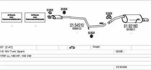 MTS C010339007832 - Impianto gas scarico autozon.pro