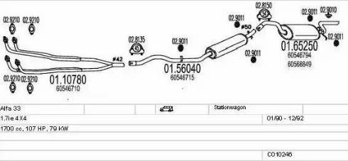 MTS C010246008787 - Impianto gas scarico autozon.pro