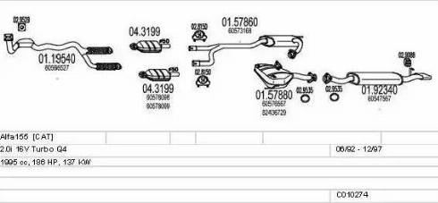 MTS C010274008300 - Impianto gas scarico autozon.pro