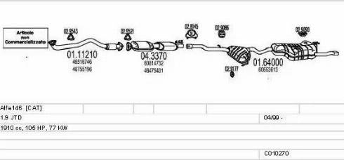 MTS C010270007139 - Impianto gas scarico autozon.pro