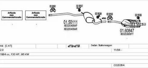 MTS C020364010103 - Impianto gas scarico autozon.pro