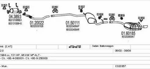 MTS C020367010204 - Impianto gas scarico autozon.pro