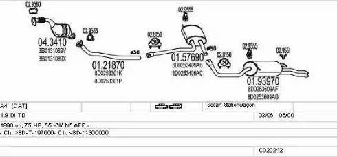 MTS C020242000606 - Impianto gas scarico autozon.pro