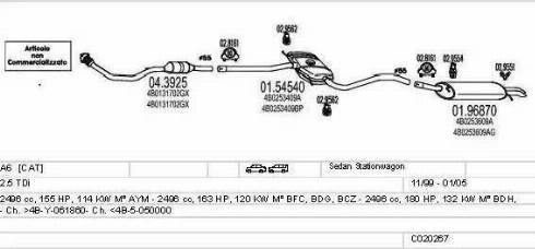 MTS C020267000642 - Impianto gas scarico autozon.pro