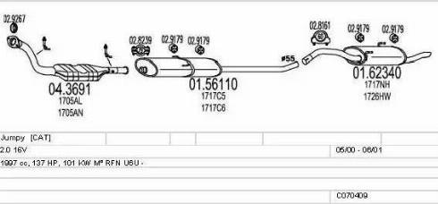 MTS C070409009791 - Impianto gas scarico autozon.pro