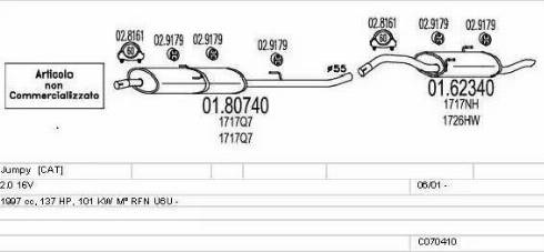 MTS C070410007704 - Impianto gas scarico autozon.pro