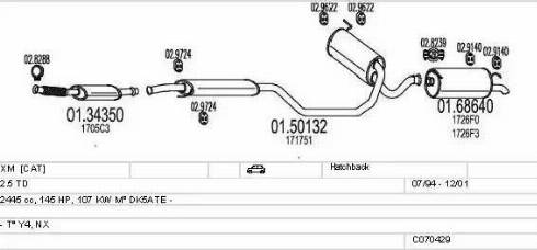 MTS C070429009810 - Impianto gas scarico autozon.pro