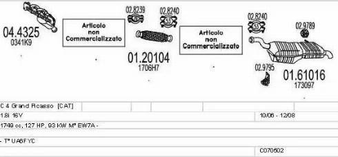 MTS C070502013623 - Impianto gas scarico autozon.pro