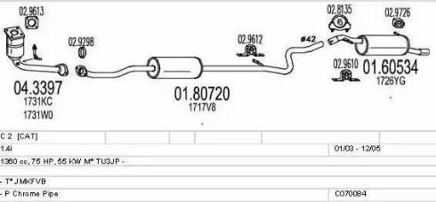 MTS C070084001009 - Impianto gas scarico autozon.pro