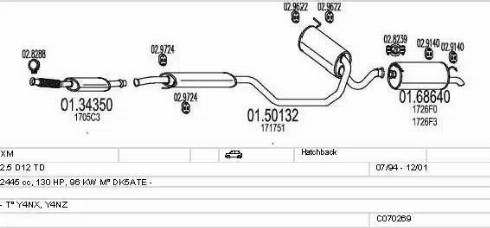 MTS C070269001209 - Impianto gas scarico autozon.pro