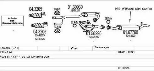 MTS C100524013241 - Impianto gas scarico autozon.pro