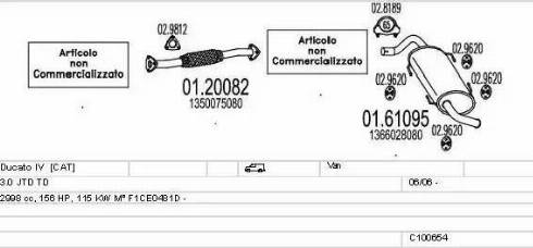 MTS C100654015725 - Impianto gas scarico autozon.pro