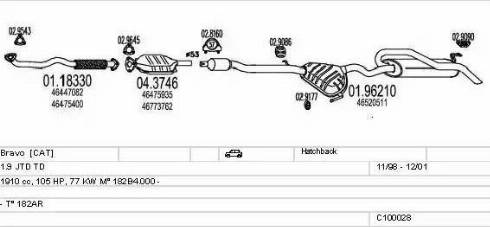 MTS C100028012736 - Impianto gas scarico autozon.pro