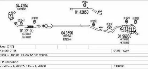 MTS C100100012810 - Impianto gas scarico autozon.pro